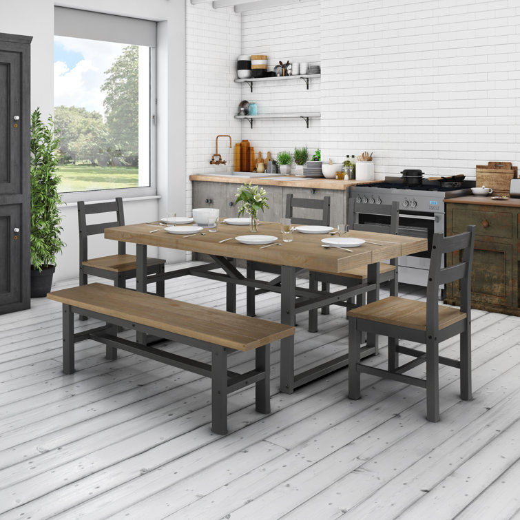 Next hudson table and best sale bench set